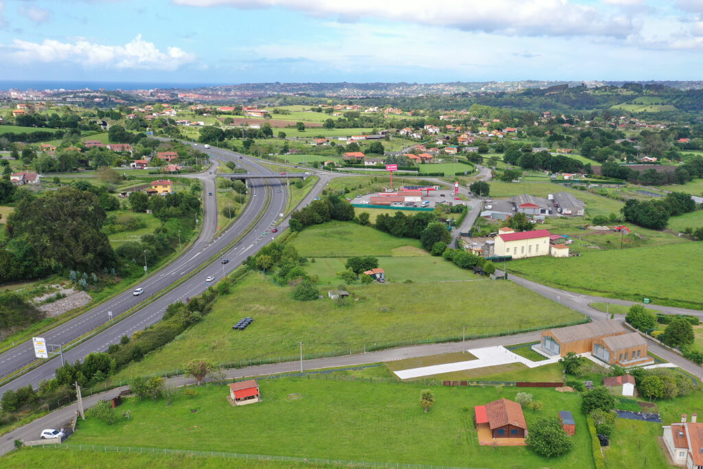 Vista aérea del Centro de Empresa de Leorio