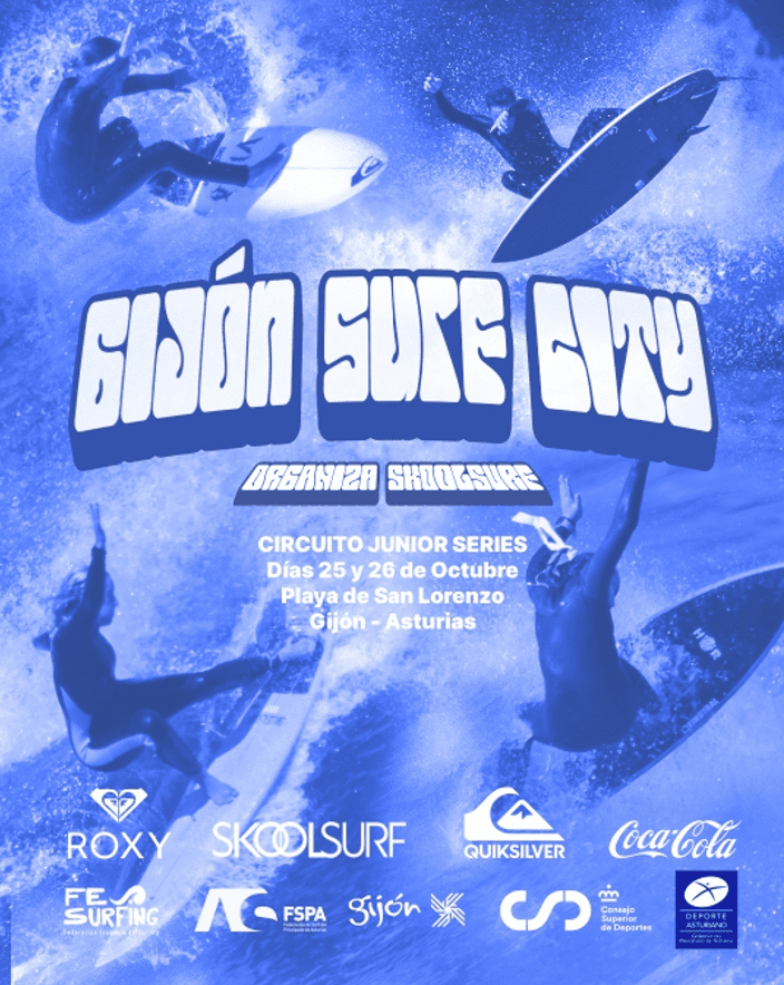 CARTEL GIJÓN SURF CITY