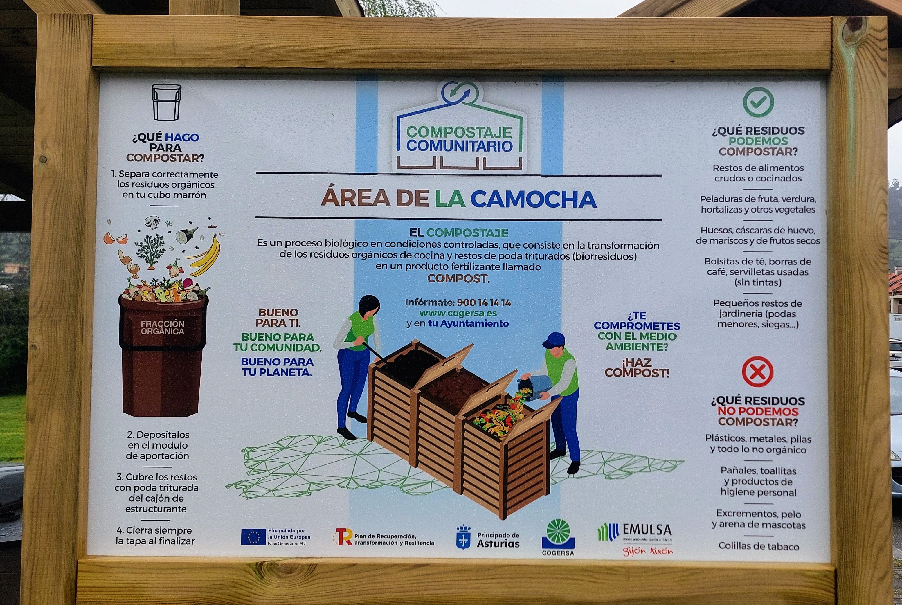 Cartel en La Camocha