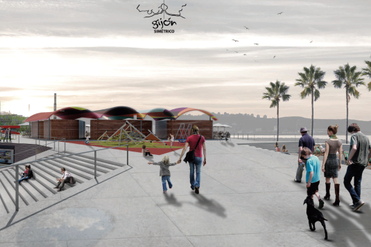 imagen del proyecto de remodelación del paseo de Fomento 'Gijón Simétrico'