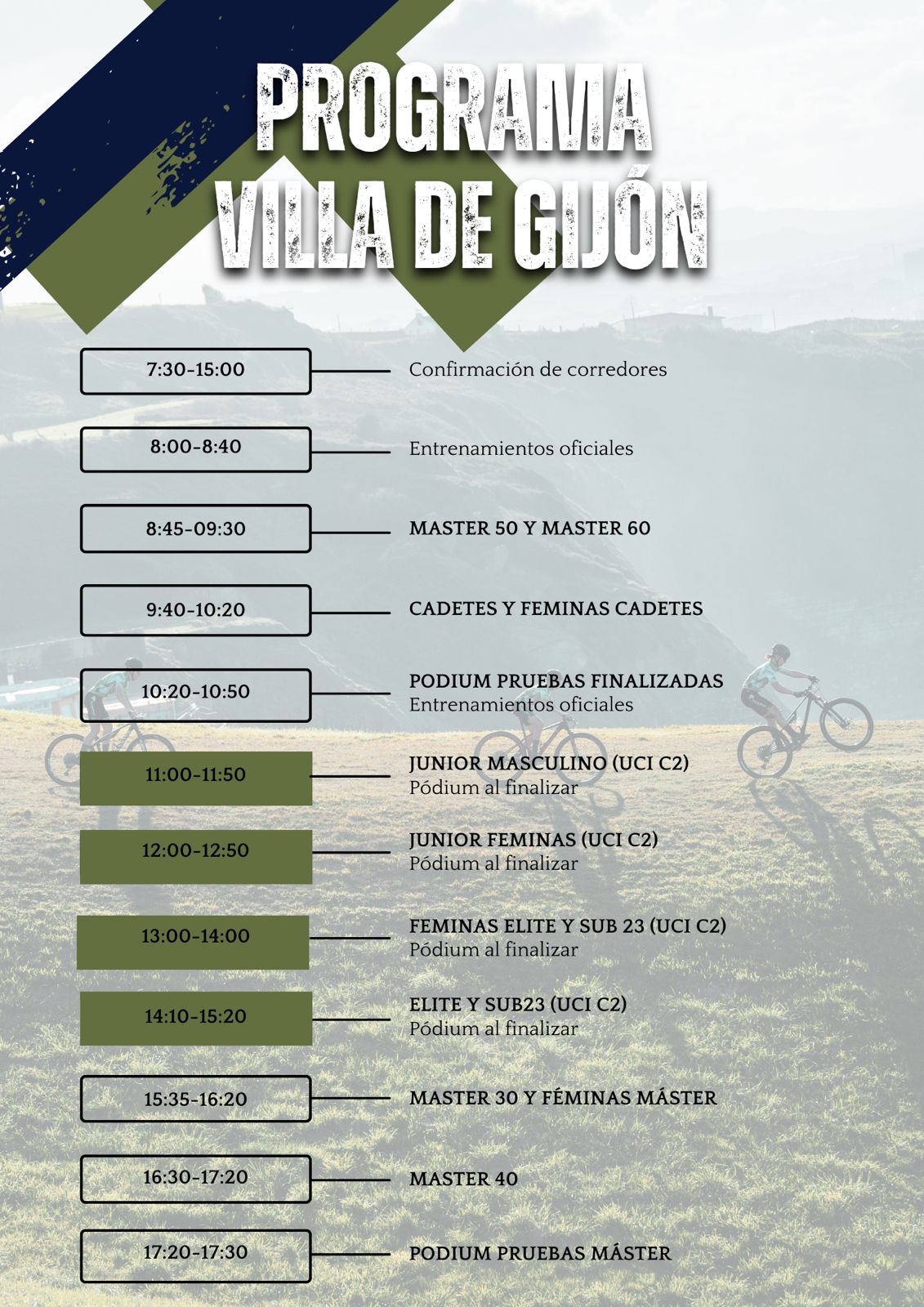 HORARIOS VILLA DE GIJÓN CICLOCROSS