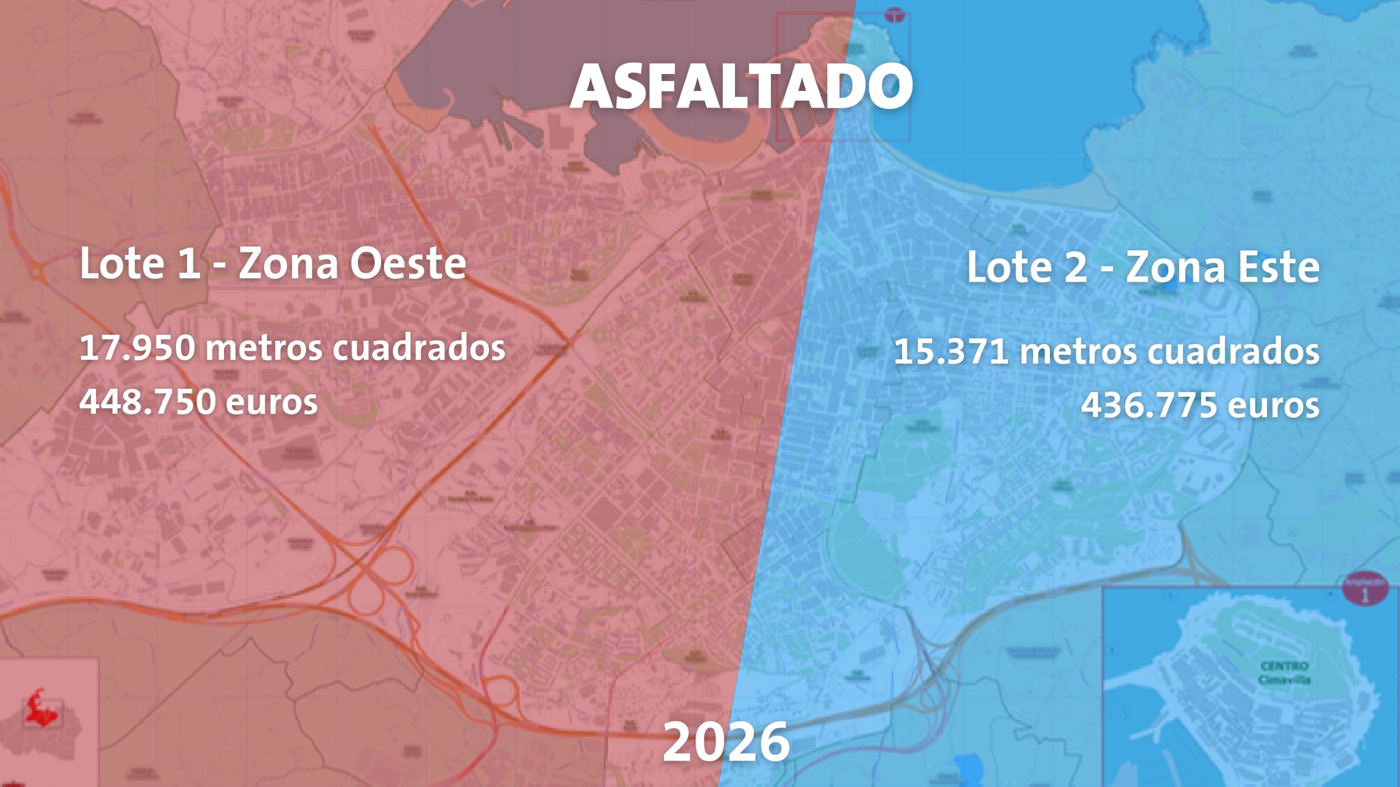 Licitacion de los primeros lotes por zonas