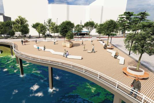 imagen del proyecto de remodelación del paseo de Fomento 'Marina Bay'.