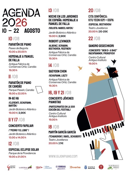 Programa Festival Internacional de piano 2026