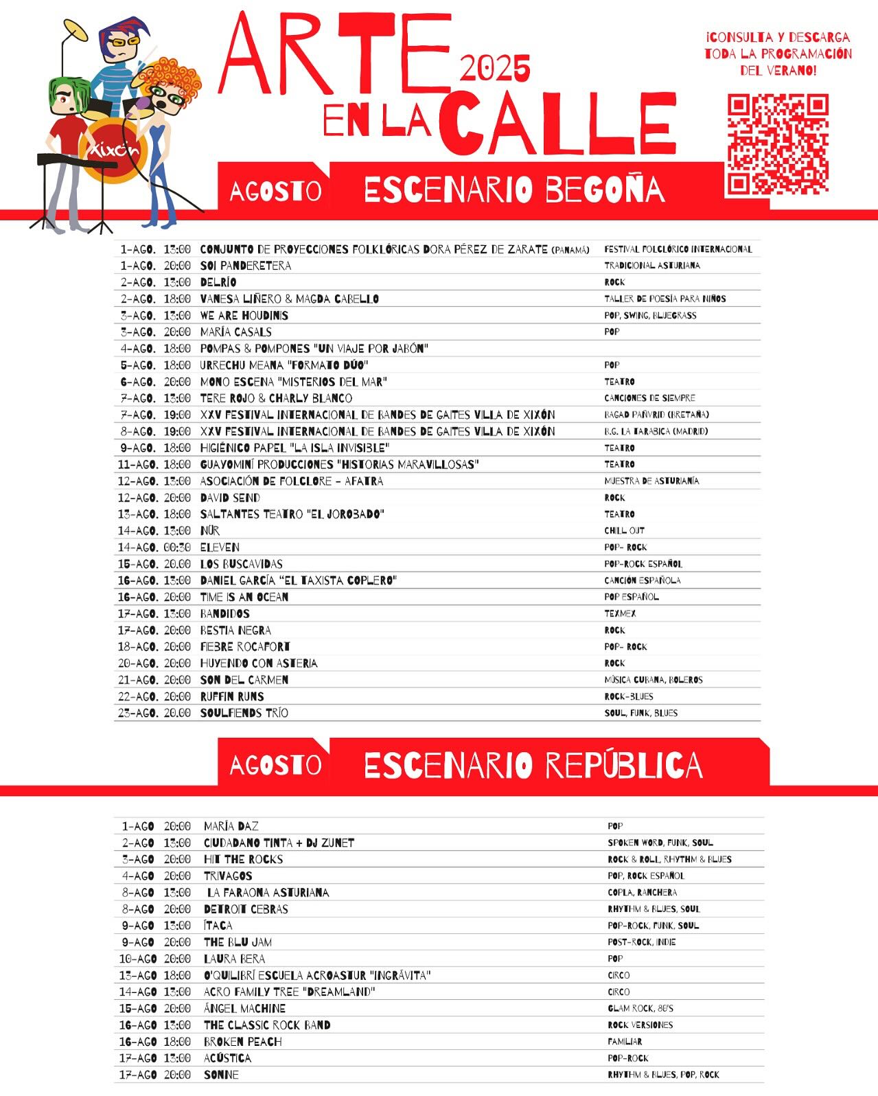 Programación agosto