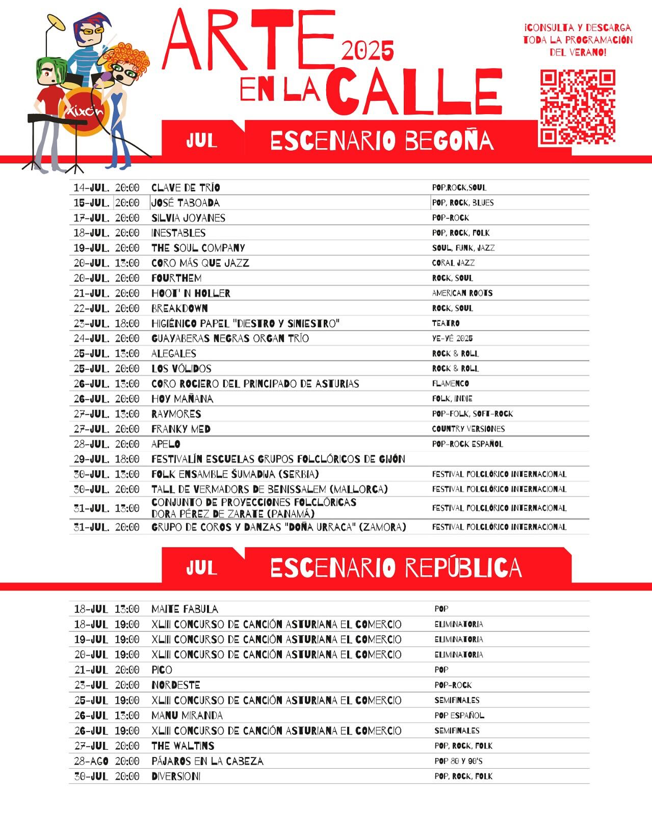 Programación julio