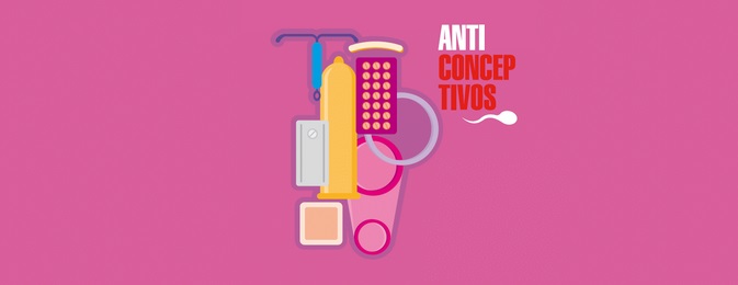 diferentes elementos anticonceptivos