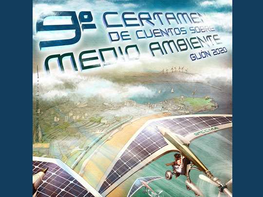 Imagen anunciadora del 9º Certamen de Cuentos Sobre Medio Ambiente Gijón 2020