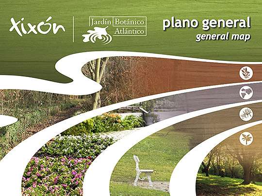 Representación del plano general del botánico