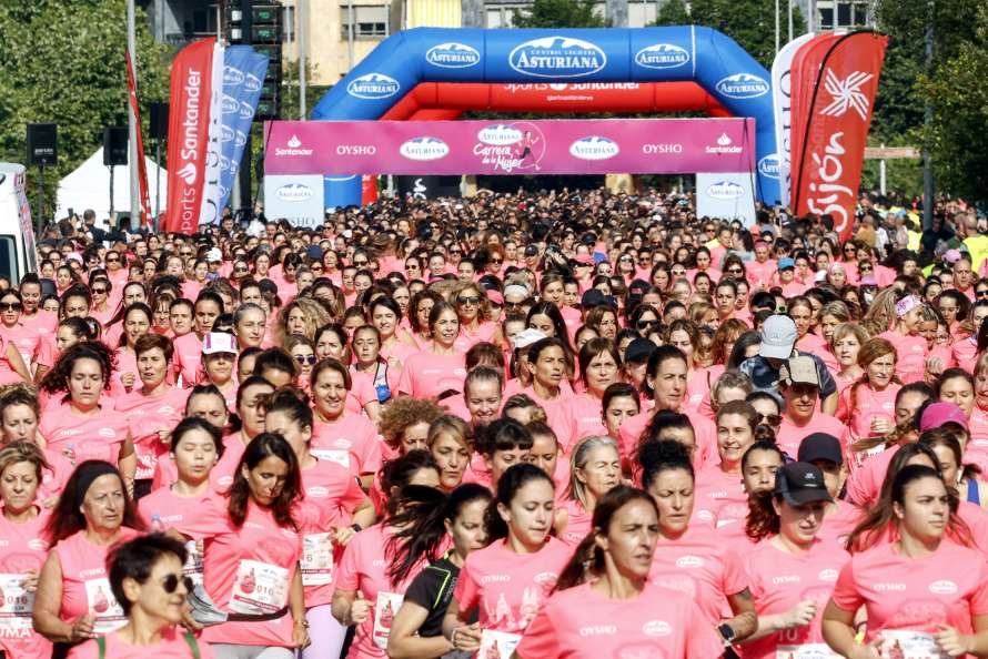 carrera de la mujer