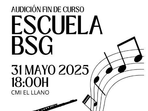 SE MUESTRA CARTEL DEL CONCIERTO DE LA BANDA DE MÚSICA DE GIJÓN