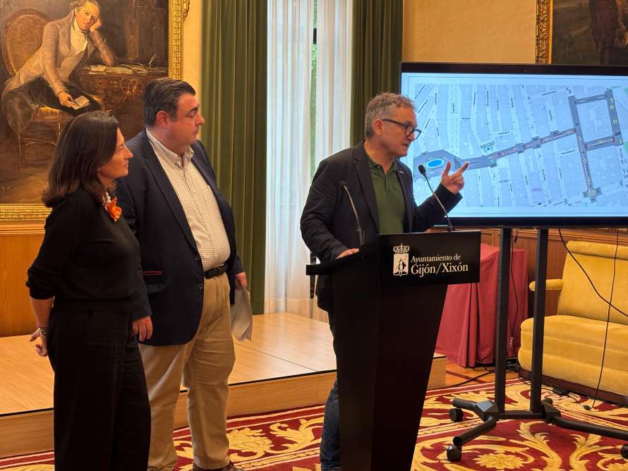 El Ayuntamiento probará cambios en el tráfico para mejorar la fluidez y ampliar las aceras de la calle Munuza y su entorno PRESENTACION PRUEBAS CALLE MUNUZA