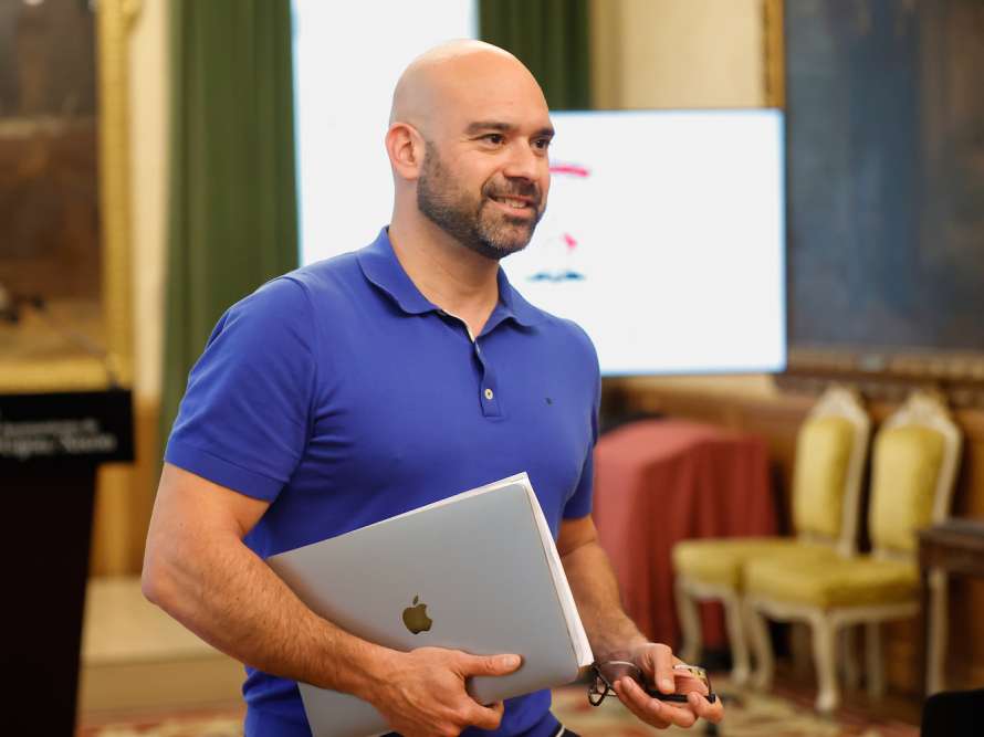 Jesús Martínez Salvador tras la rueda de prensa de Junta de Gobierno