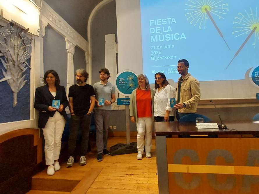 Fotografía de la rueda de prensa de la la Fiesta de la Música