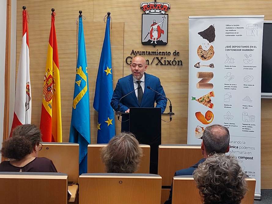 Presentación de la campaña de recogida separada de residuos orgánicos en Gijón