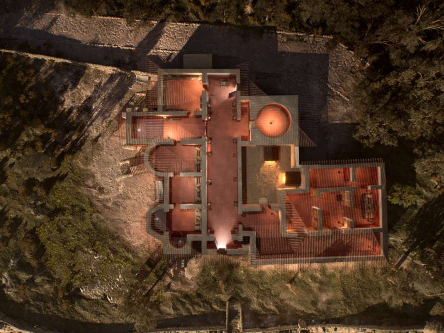 RECONSTRUCCION TERMAS ROMANAS CAMPO VALDÉS