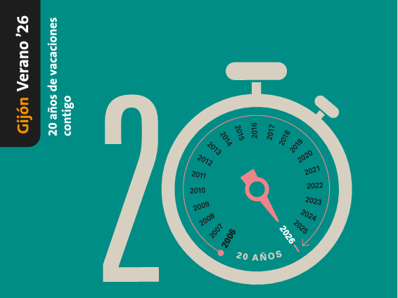 El número 20 con un reloj haciendo de cero