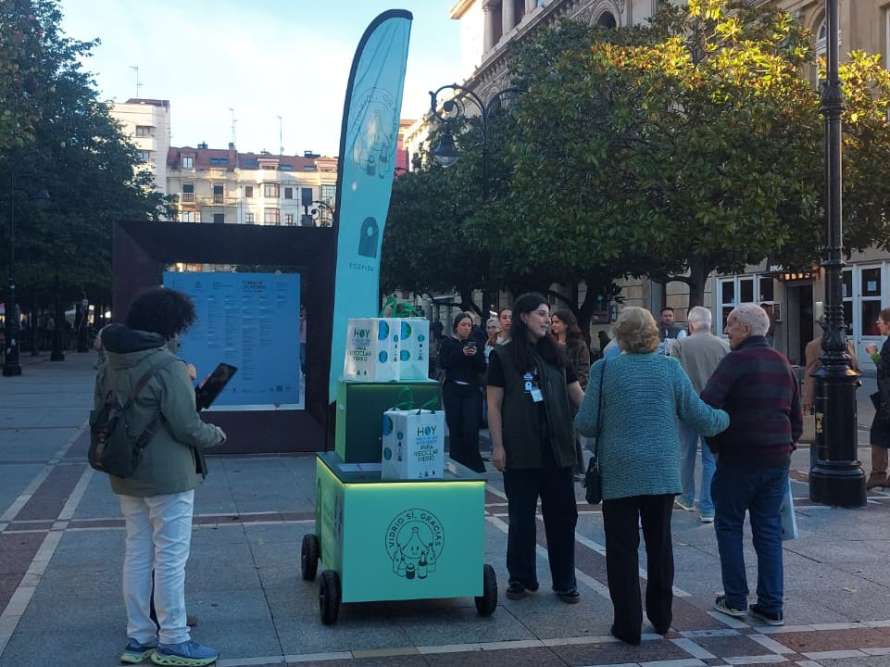 Campaña de reciclaje de vidrio
