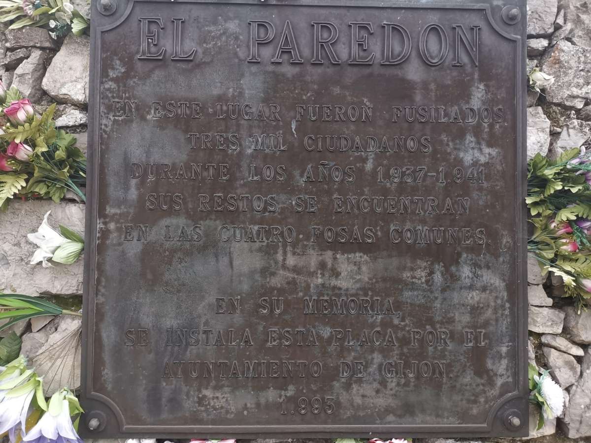 Placa del paredon