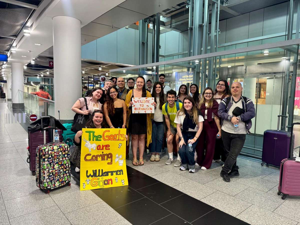 Oberhausen. Recibimiento aeropuerto